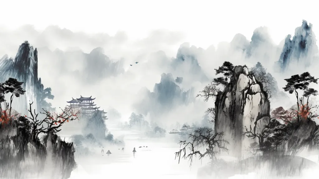 水墨画横版手机版(横屏水墨画视频素材)-第3张图片-QuickQ官网